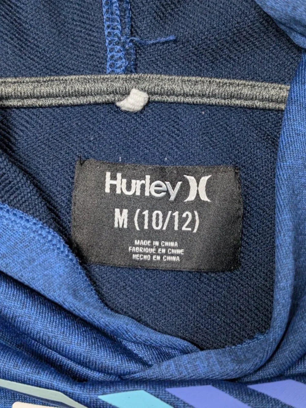 Hurley Sweatshirt Hoodie Youth Size Medium 10/12 Casual Lightweight Lot of 2